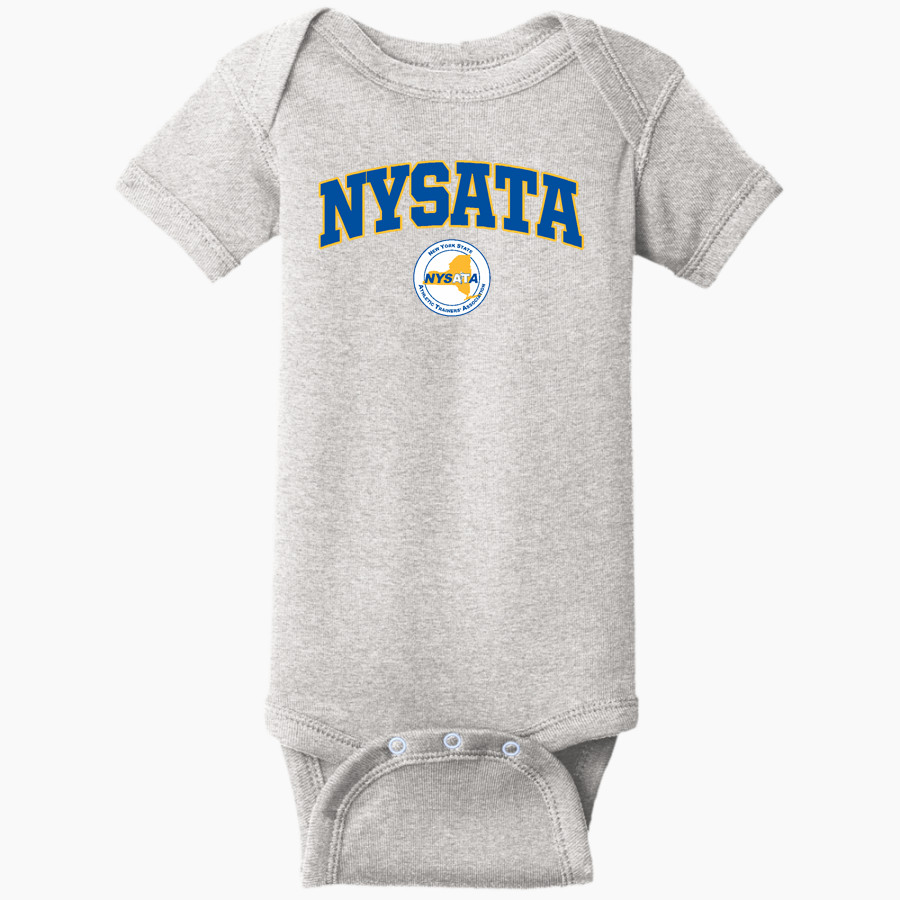 New York State Athletic Trainers' Association <span class="pdp-name-mascot">New York State Athletic Trainers' Association</span> Rabbit Skins Infant Short Sleeve Baby Rib Onesie