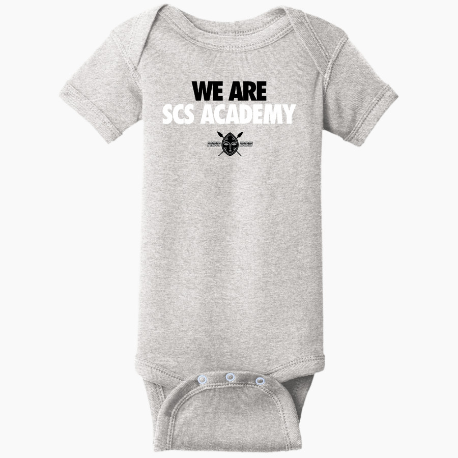 SCS Academy Hondos <span class="pdp-name-mascot">SCS Academy Hondos</span> Rabbit Skins Infant Short Sleeve Baby Rib Onesie