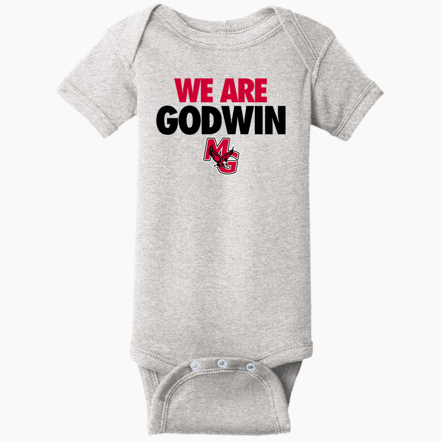 Godwin Eagles Rabbit Skins Infant Short Sleeve Baby Rib Onesie