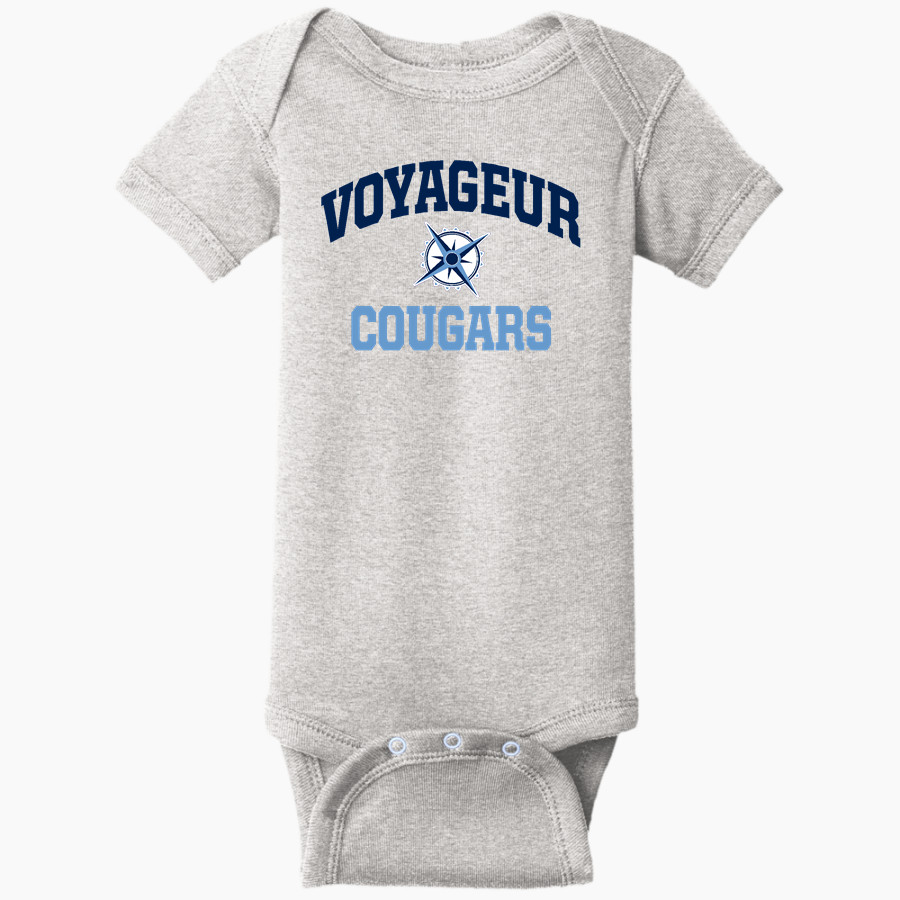 Voyageur K12 Voyageur K12 Rabbit Skins Infant Short Sleeve Baby Rib Onesie