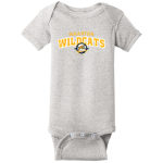 Wharton Wildcats <span class="pdp-name-mascot">Wharton Elementary School Wildcats</span> Rabbit Skins Infant Short Sleeve Baby Rib Onesie Front Thumbnail