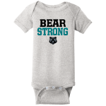 BAYSIDE HIGH SCHOOL BEARS <span class="pdp-name-mascot">BAYSIDE BEARS</span> Rabbit Skins Infant Short Sleeve Baby Rib Onesie Front Thumbnail