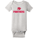 MASUK HIGH SCHOOL PANTHERS <span class="pdp-name-mascot">MASUK PANTHERS</span> Rabbit Skins Infant Short Sleeve Baby Rib Onesie Front Thumbnail