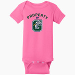 Gunston Herons <span class="pdp-name-mascot">Gunston Herons</span> Rabbit Skins Infant Short Sleeve Baby Rib Onesie Front Thumbnail