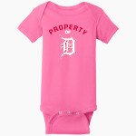 Dunedin Falcons Rabbit Skins Infant Short Sleeve Baby Rib Onesie Front Thumbnail