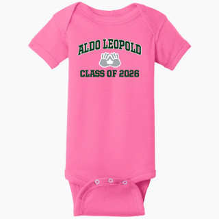 Rabbit Skins Infant Short Sleeve Baby Rib Onesie