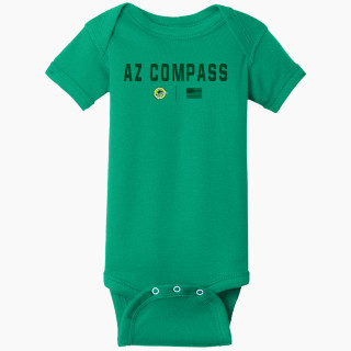 Rabbit Skins Infant Short Sleeve Baby Rib Onesie