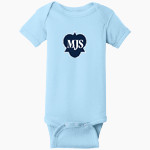 Mayfield Junior School Mustangs Online Store Rabbit Skins Infant Short Sleeve Baby Rib Onesie Front Thumbnail