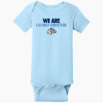 Laconia Christian Academy Timberwolves Rabbit Skins Infant Short Sleeve Baby Rib Onesie Front Thumbnail