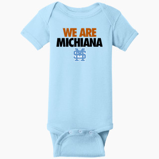 Rabbit Skins Infant Short Sleeve Baby Rib Onesie