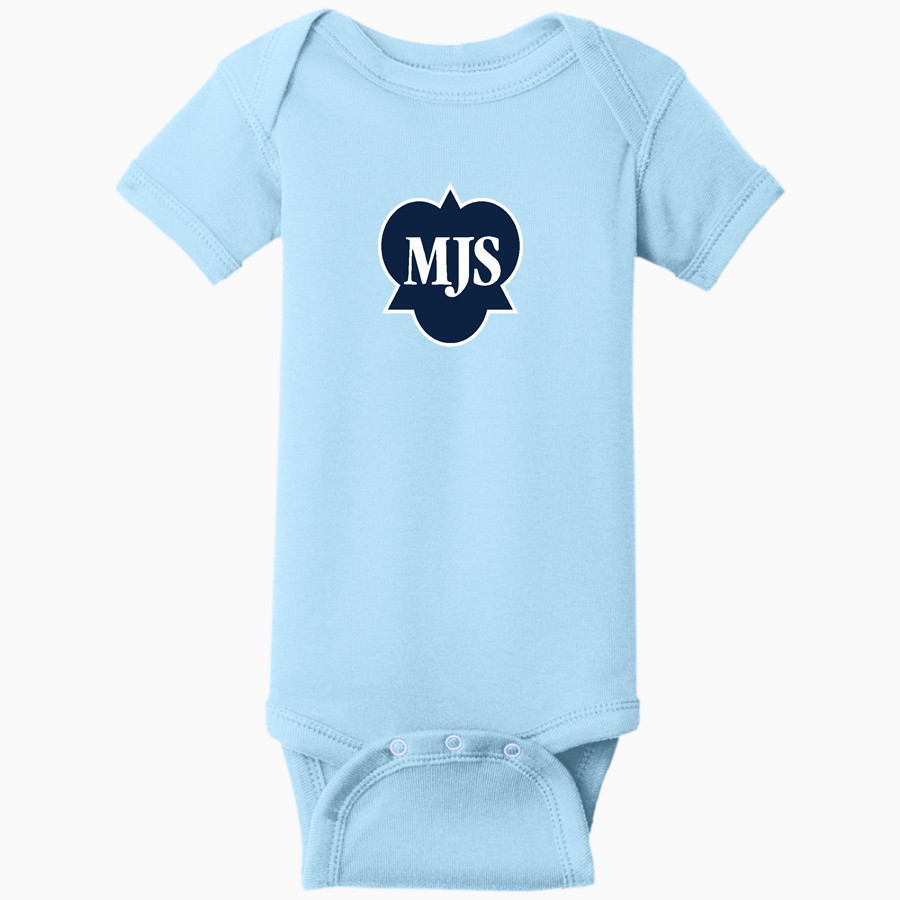 Mayfield Junior School Mustangs Online Store Rabbit Skins Infant Short Sleeve Baby Rib Onesie