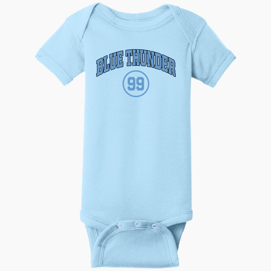 Blue Thunder Blue Thunder Rabbit Skins Infant Short Sleeve Baby Rib Onesie