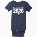 Legacy Eagles Rabbit Skins Infant Short Sleeve Baby Rib Onesie Front Thumbnail