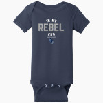 RITCHIE COUNTY HIGH SCHOOL REBELS <span class="pdp-name-mascot">RITCHIE COUNTY REBELS</span> Rabbit Skins Infant Short Sleeve Baby Rib Onesie Front Thumbnail