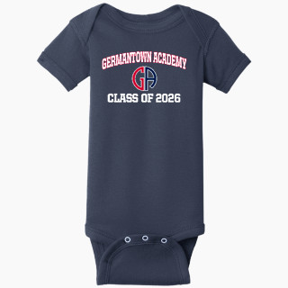 Rabbit Skins Infant Short Sleeve Baby Rib Onesie