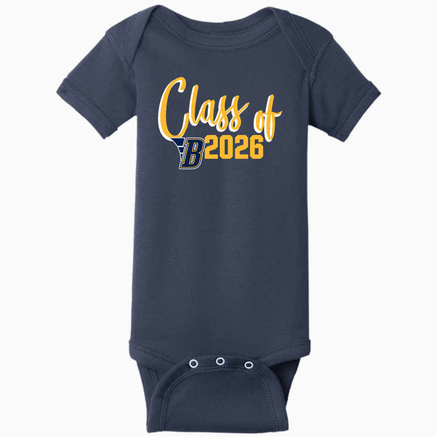 BELLEVILLE HIGH SCHOOL WILDCATS <span class="pdp-name-mascot">BELLEVILLE WILDCATS</span> Rabbit Skins Infant Short Sleeve Baby Rib Onesie