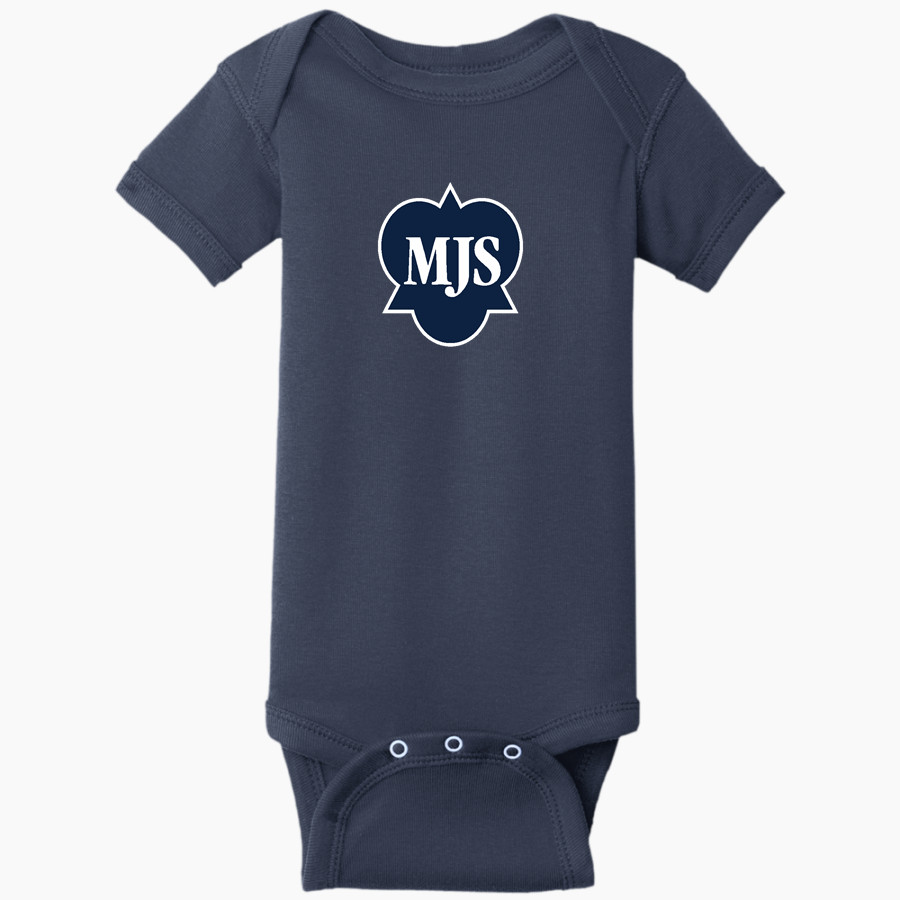 Mayfield Junior School Mustangs Online Store Rabbit Skins Infant Short Sleeve Baby Rib Onesie