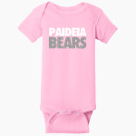 Paideia High Bears <span class="pdp-name-mascot">Paideia High School Bears</span> Rabbit Skins Infant Short Sleeve Baby Rib Onesie Front Thumbnail