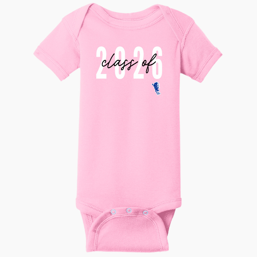 West Tech Panthers Rabbit Skins Infant Short Sleeve Baby Rib Onesie