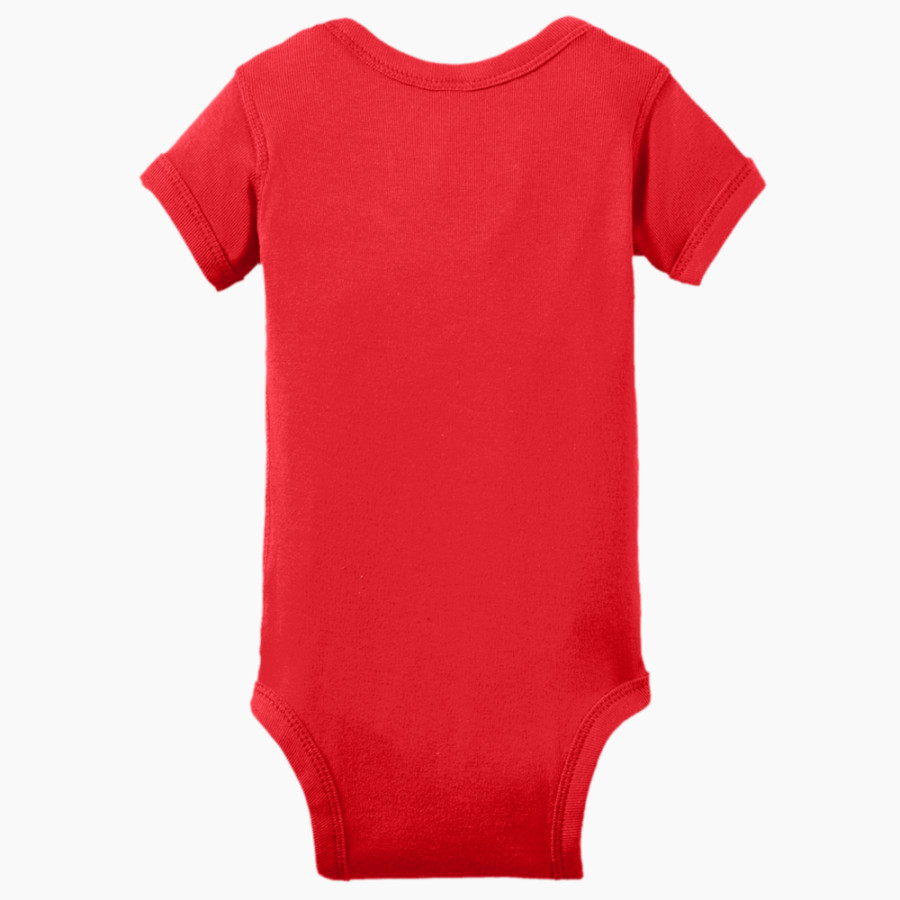 Germantown Academy Patriots Rabbit Skins Infant Short Sleeve Baby Rib Onesie