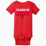STEELVILLE HIGH SCHOOL CARDINALS <span class="pdp-name-mascot">STEELVILLE CARDINALS</span> Rabbit Skins Infant Short Sleeve Baby Rib Onesie Front Thumbnail
