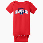 Milton Eagles <span class="pdp-name-mascot">Milton Eagles</span> Rabbit Skins Infant Short Sleeve Baby Rib Onesie Front Thumbnail