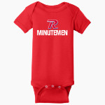 REVERE MINUTEMEN ONLINE STORE Rabbit Skins Infant Short Sleeve Baby Rib Onesie Front Thumbnail