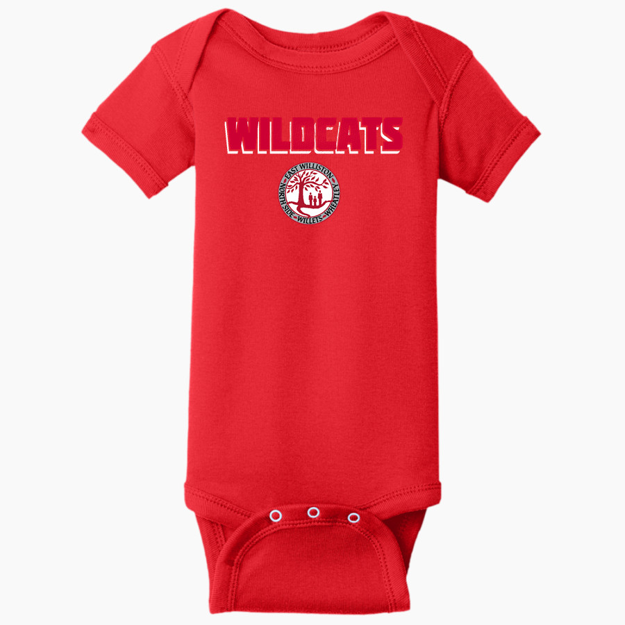 Wheatley Wildcats <span class="pdp-name-mascot">Wheatley Wildcats</span> Rabbit Skins Infant Short Sleeve Baby Rib Onesie