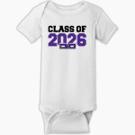 DELMARVA CHRISTIAN HIGH SCHOOL ROYALS <span class="pdp-name-mascot">DELMARVA CHRISTIAN ROYALS</span> Rabbit Skins Infant Short Sleeve Baby Rib Onesie Front Thumbnail