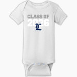 Legacy Eagles Rabbit Skins Infant Short Sleeve Baby Rib Onesie Front Thumbnail