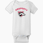 WESTFALL HIGH SCHOOL MUSTANGS <span class="pdp-name-mascot">WESTFALL MUSTANGS</span> Rabbit Skins Infant Short Sleeve Baby Rib Onesie Front Thumbnail