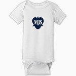 Mayfield Junior School Mustangs Online Store Rabbit Skins Infant Short Sleeve Baby Rib Onesie Front Thumbnail