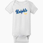 EAST NOBLE HIGH SCHOOL KNIGHTS <span class="pdp-name-mascot">EAST NOBLE KNIGHTS</span> Rabbit Skins Infant Short Sleeve Baby Rib Onesie Front Thumbnail