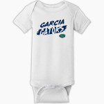 Garcia Gators Rabbit Skins Infant Short Sleeve Baby Rib Onesie Front Thumbnail