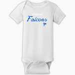 ATWATER HIGH SCHOOL FALCONS Rabbit Skins Infant Short Sleeve Baby Rib Onesie Front Thumbnail