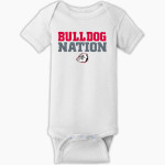 ATLANTA HIGH SCHOOL BULLDOGS <span class="pdp-name-mascot">ATLANTA BULLDOGS</span> Rabbit Skins Infant Short Sleeve Baby Rib Onesie Front Thumbnail