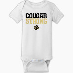 Manassas Park Cougars <span class="pdp-name-mascot">Manassas Park Cougars</span> Rabbit Skins Infant Short Sleeve Baby Rib Onesie Front Thumbnail