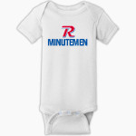 REVERE MINUTEMEN ONLINE STORE Rabbit Skins Infant Short Sleeve Baby Rib Onesie Front Thumbnail