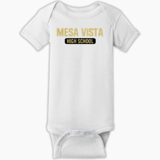 Rabbit Skins Infant Short Sleeve Baby Rib Onesie