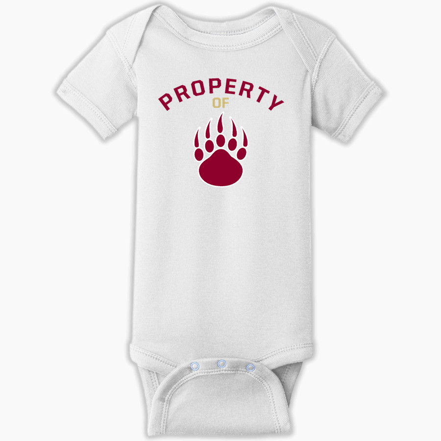 MISSION HILLS HIGH SCHOOL GRIZZLIES <span class="pdp-name-mascot">MISSION HILLS GRIZZLIES</span> Rabbit Skins Infant Short Sleeve Baby Rib Onesie