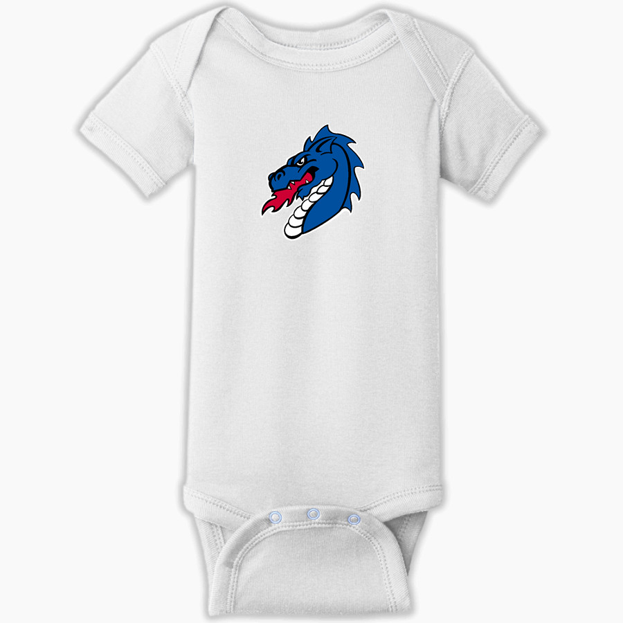Mountainburg Dragons <span class="pdp-name-mascot">Mountainburg Dragons</span> Rabbit Skins Infant Short Sleeve Baby Rib Onesie