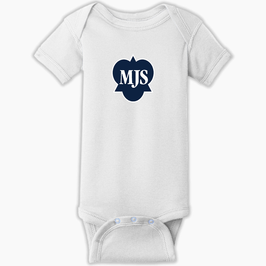 Mayfield Junior School Mustangs Online Store Rabbit Skins Infant Short Sleeve Baby Rib Onesie