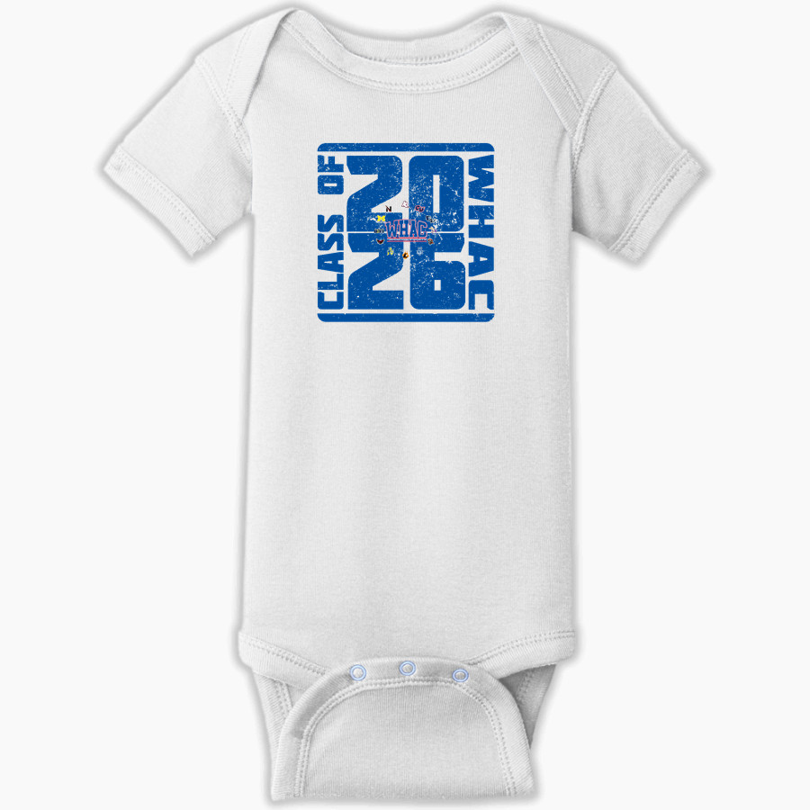 WOLVERINE-HOOSIER ATHLETIC CONFERENCE <span class="pdp-name-mascot">WOLVERINE-HOOSIER ATHLETIC CONFERENCE</span> Rabbit Skins Infant Short Sleeve Baby Rib Onesie