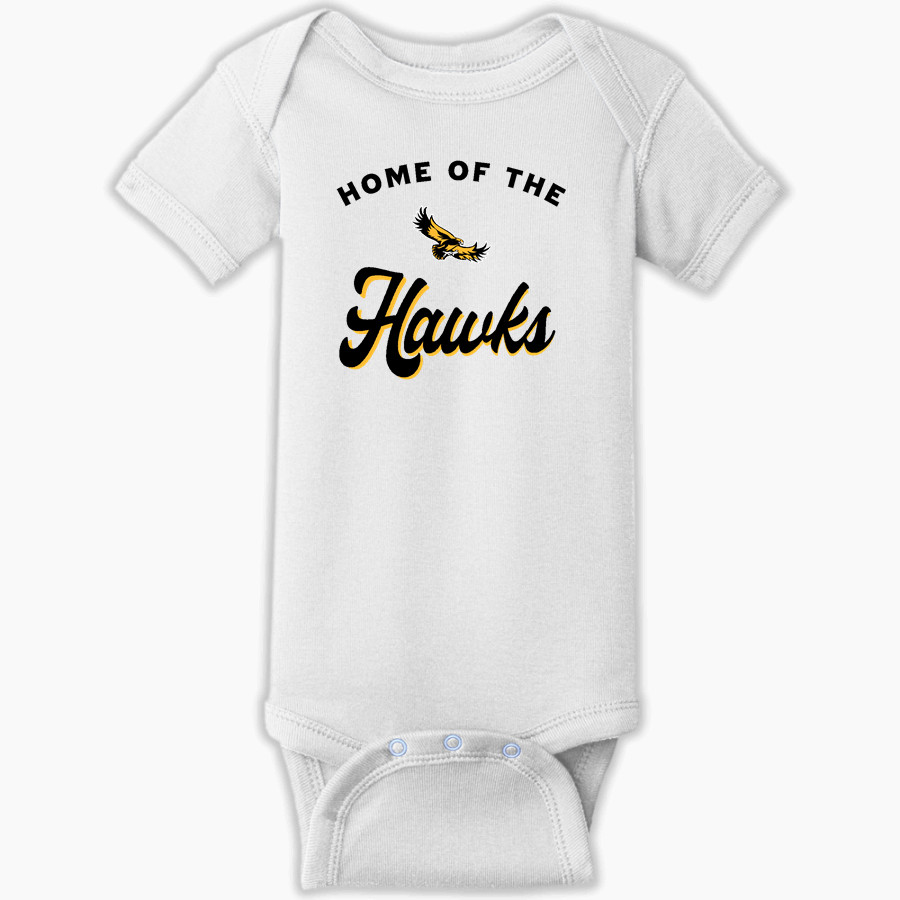 CARDINAL O' HARA HIGH SCHOOL HAWKS <span class="pdp-name-mascot">CARDINAL O' HARA HAWKS</span> Rabbit Skins Infant Short Sleeve Baby Rib Onesie
