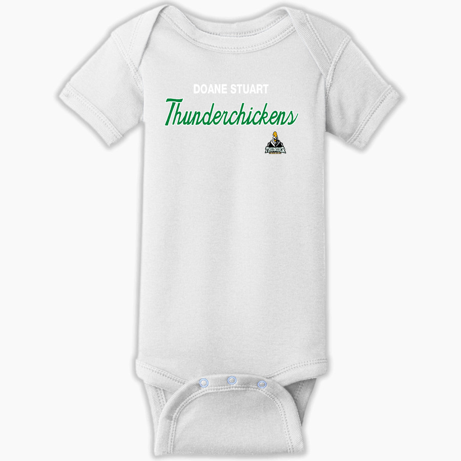 Doane Stuart Thunderchickens Thunderchickens <span class="pdp-name-mascot">Doane Stuart Thunderchickens</span> Rabbit Skins Infant Short Sleeve Baby Rib Onesie