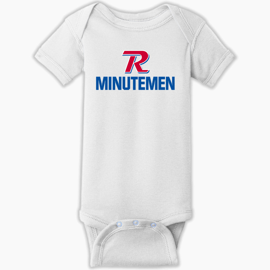 REVERE MINUTEMEN ONLINE STORE Rabbit Skins Infant Short Sleeve Baby Rib Onesie
