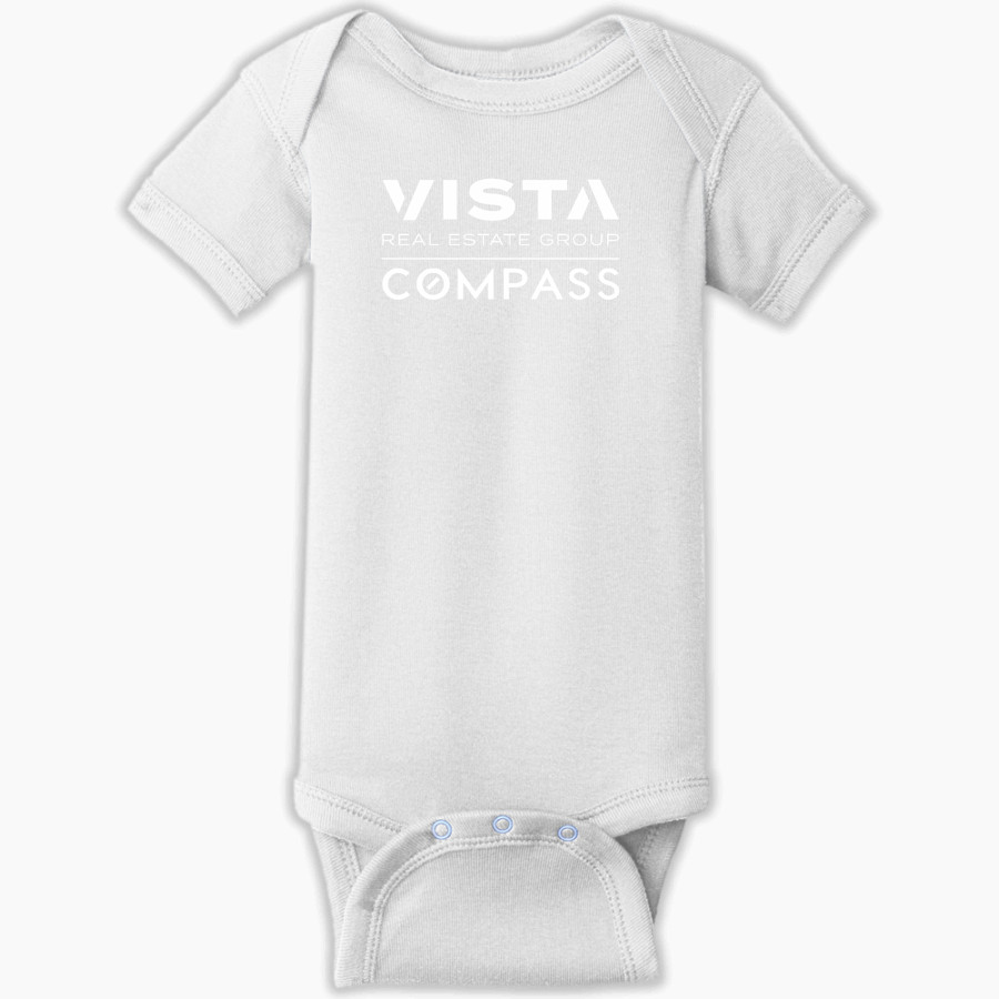 Vista Real Estate Vista Real Estate Rabbit Skins Infant Short Sleeve Baby Rib Onesie