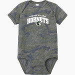 PROCTOR ACADEMY HORNETS Rabbit Skins Infant Fine Jersey Bodysuit Front Thumbnail