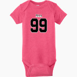 Mount Alvernia Academy Hawks Rabbit Skins Infant Fine Jersey Bodysuit Front Thumbnail