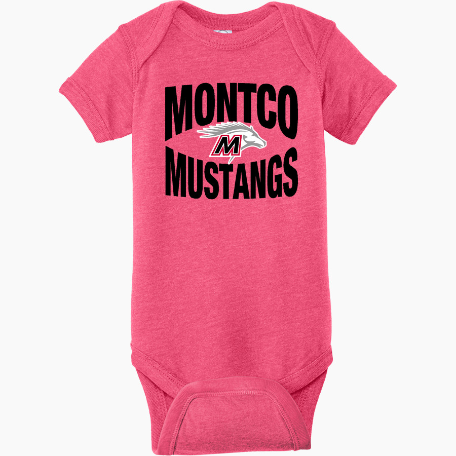 Montco Mustangs Rabbit Skins Infant Fine Jersey Bodysuit